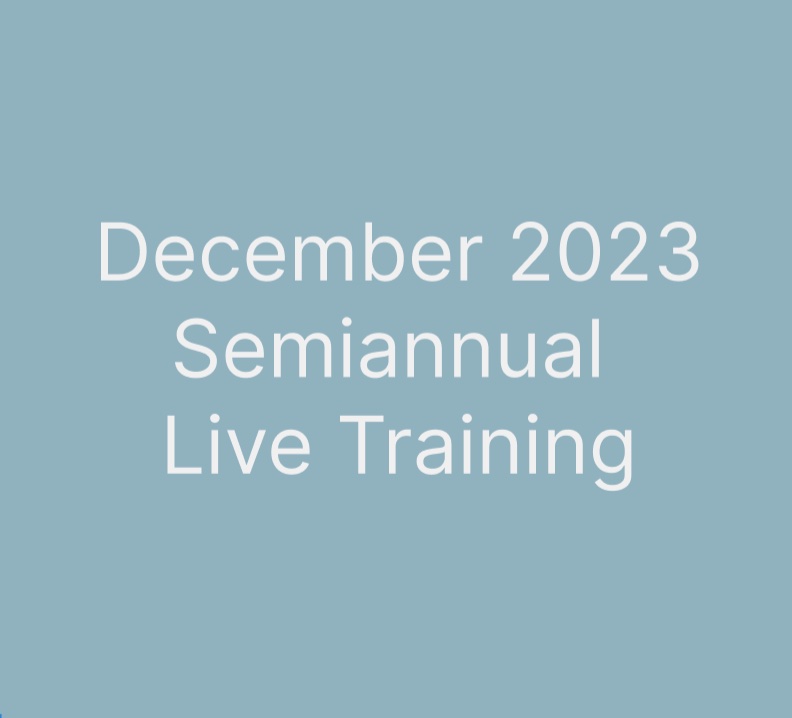 december 2023 training